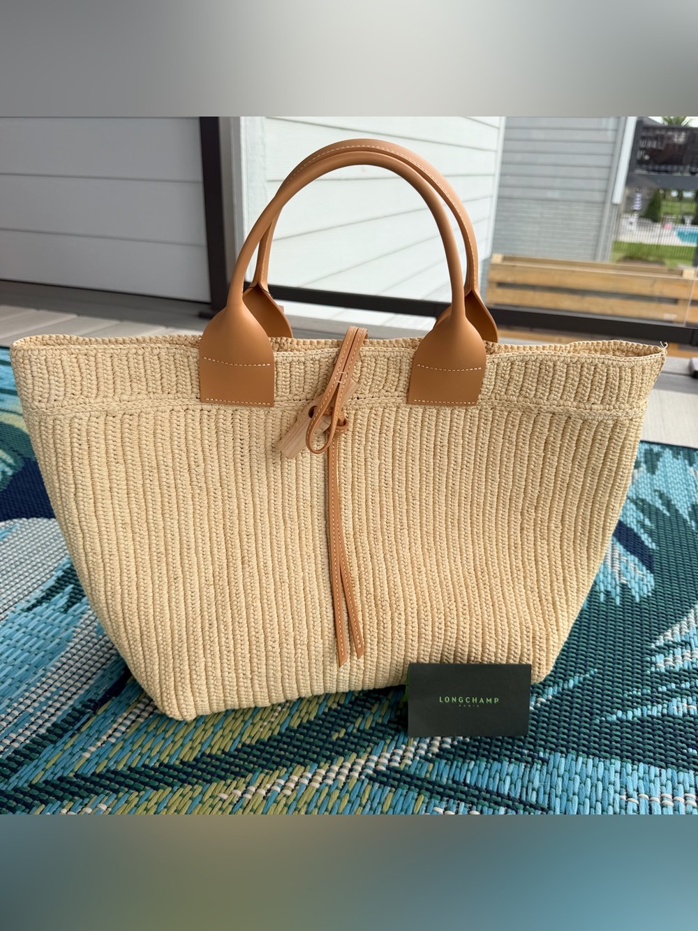 LONGCHAMP LE ROSEAU L TOTE BAG Vegetal - Canvas
